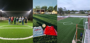 30/12/2023 SPORTIVO RECIBE EL 2024 CON SU CANCHA DE FÚTBOL 7